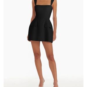 Amanda Uprichard Bethany Leather Skort Romper